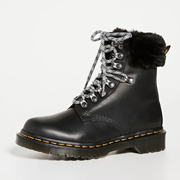 NIB Dr. Martens 1460 Serena Collar Combat Boots - Picture 3 of 11